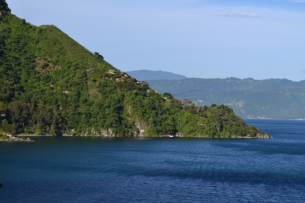 Lake Atitlán and the volcanoes
