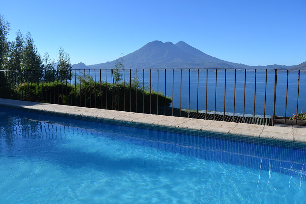 The pool with volcano views